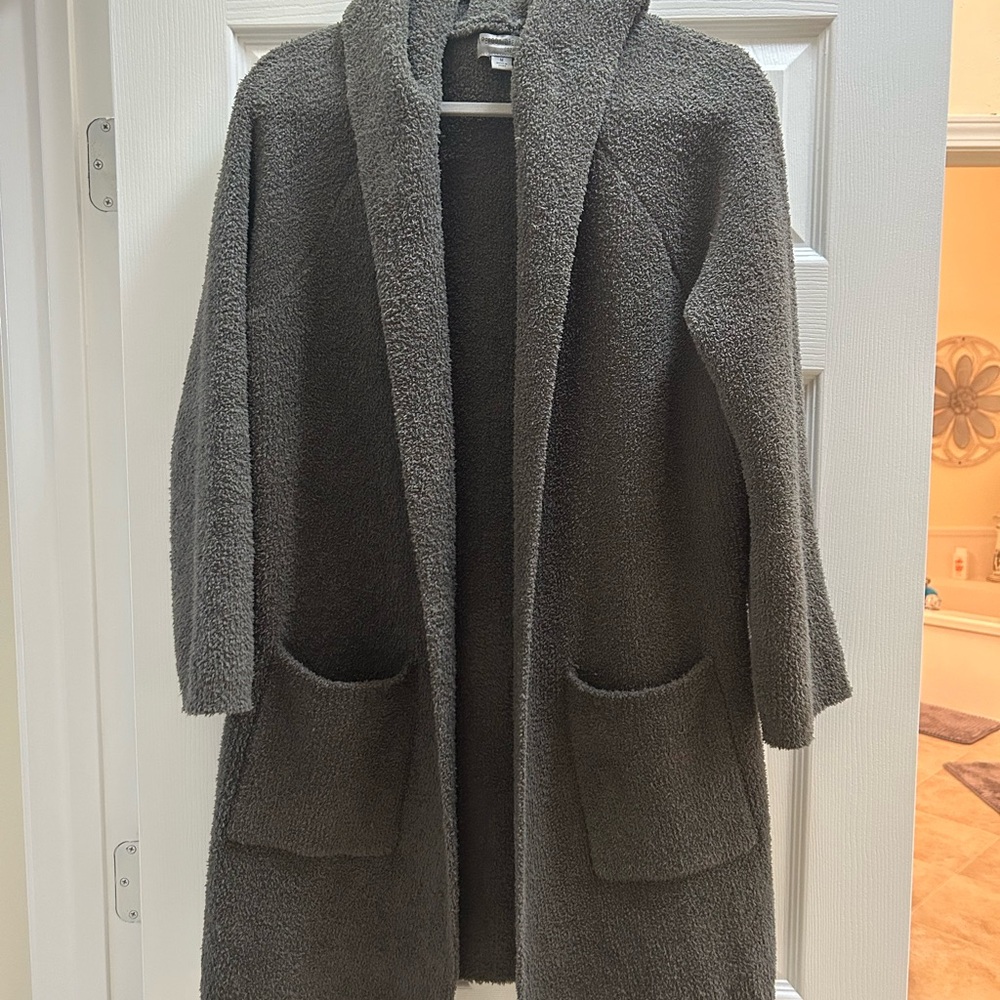 Barefoot Dreams CozyChic Hooded Cardigan Size M